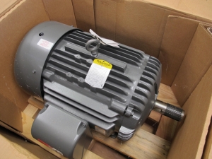 MOTOR, ELECTRIC TYPE, 15 HORSEPOWER, 230/460 ELEC RATING, 1175 RPM, 284T FRAME, 39.4/19.7 AMPS, TEFC ENCLOSURE, 1.15 SERVICE FACTOR. DE BEARING = 6311 ODE BEARING = 6309, PART # M4100T (W-44) LOADING & HANDLING FEE $15-